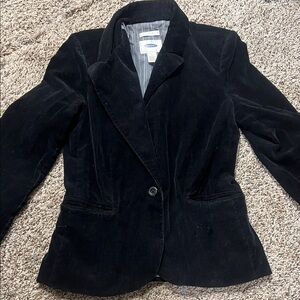 Old Navy Women's Black Velvet Blazer